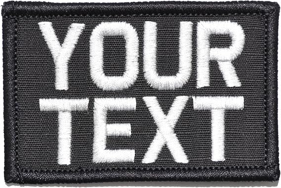 Customizable Text Patch - 2x3 Patch - Black