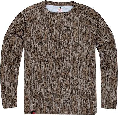 Mossy Oak Camo Hunting Shirts for Men Long Sleeve