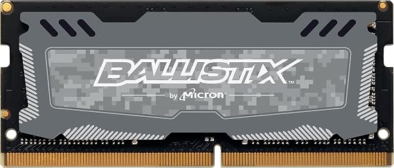 Ballistix Crucial Sport LT 2666 MHz DDR4 DRAM Laptop Gaming Memory Single 8GB CL16 BLS8G4S26BFSD (Gray)