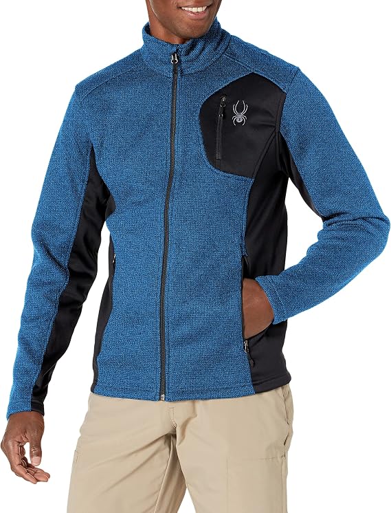 SPYDER Mens Bandit Full-Zip Stryke Lightweight Tactical Fleece Jacket