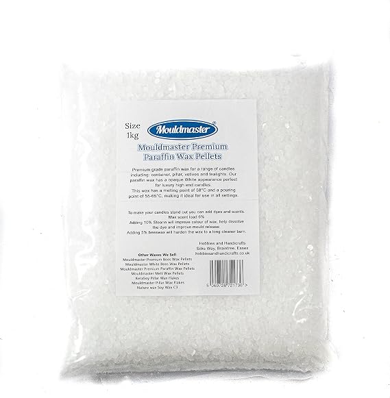 Mouldmaster Paraffin Wax, Translucent, 1kg