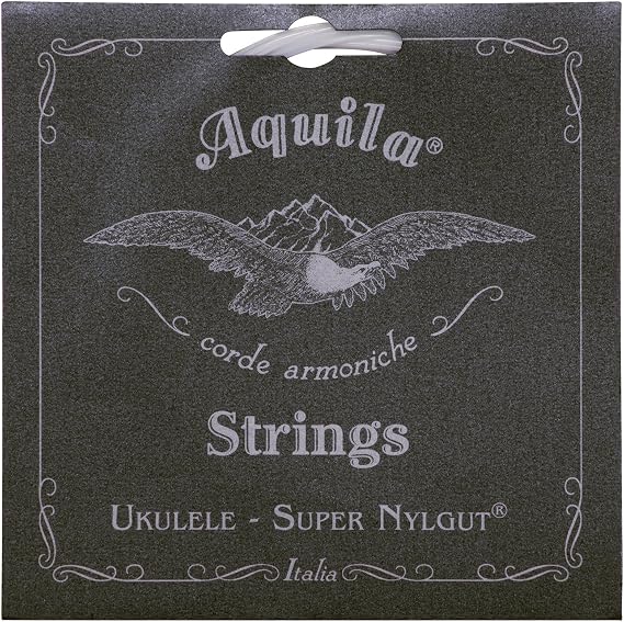 Aquila Super Nylgut AQ-103 Concert Ukulele Strings High G 1 Set of 4 Synthetic Gut, Smooth Play, Stable Tuning, Durable & Precise