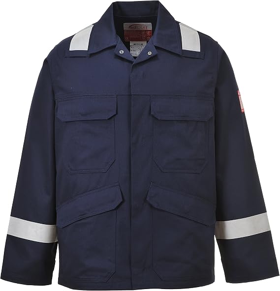 Portwest FR25NARM Bizflame Plus Jacket Regular Size: Medium Navy