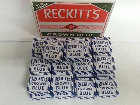Crown Blue Squares ~ 4 Piece Pack