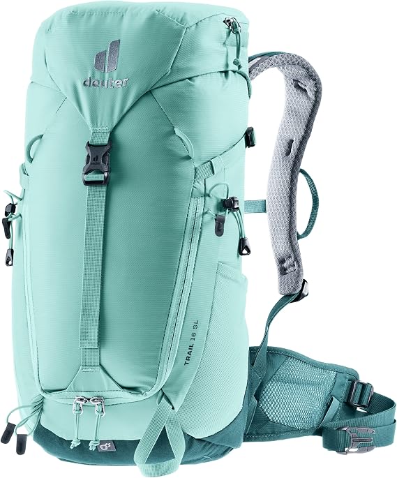 Deuter Womens Trail 16L SL Backpack for Hiking & Mountain Climbing - Glacier-Deepsea