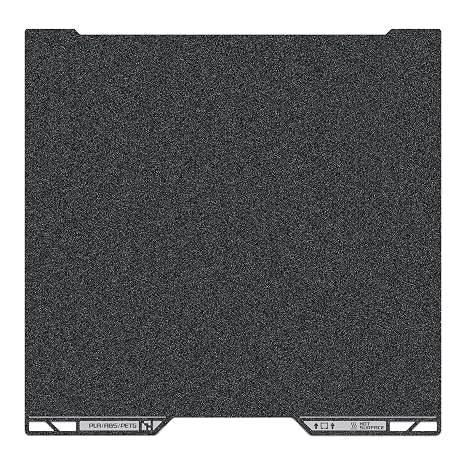 355x346mm Black PEI Double Side Build Plate for Bambu Lab H2D, 3D Printer Parts Textured PEI Spring Steel Plate Print Bed for Bambulab H2D 3D Printers