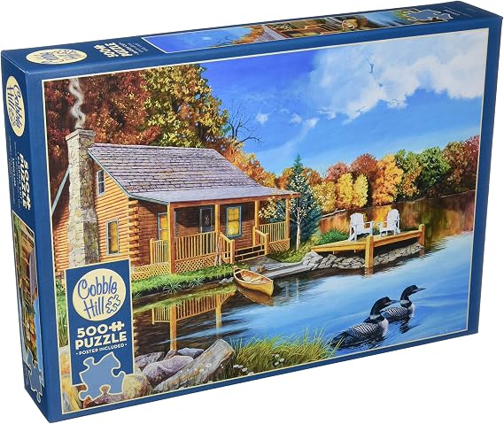 Cobblehill 85022 500 pc Loon Lake Puzzle, Various