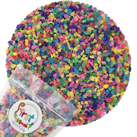 FirstChoiceCandy Rock Candy Crystals 2 Pound Bulk Bag Assorted