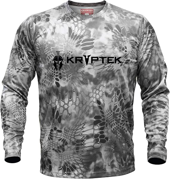 Kryptek Men's Hyperion Ls Crew with Logo