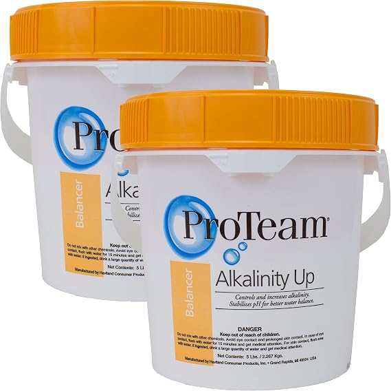 ProTeam Alkalinity Up (2 Pack) - 5 lb per Pack - Orange - Swimming Pool Alkalinity Raiser