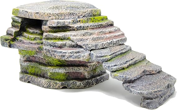 Penn-Plax Reptology Crystal-Falls Tiered Water Filtration System for Vivarium & Terrarium Setups Keeps Water Clean & Safe for Aquatic Turtles, Amphibians, and Fish