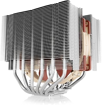 Noctua NH-D15S 140mm CPU Cooler, 16cm, 65CFM, 1500RPM, 24.6dB, Compatible with Intel LGA1851, LGA1700, LGA1200, LGA115x and AMD AM5 & AM4
