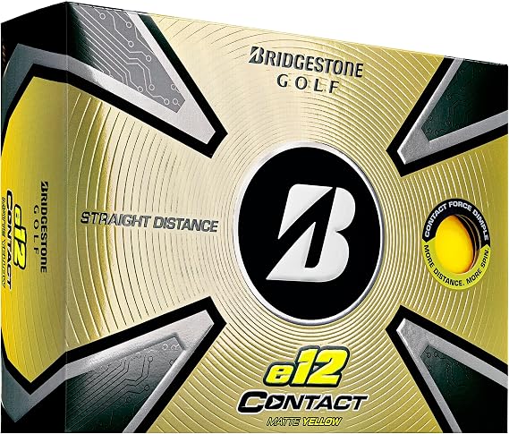 2023 Bridgestone Golf e12 Contact Golf Balls Yellow