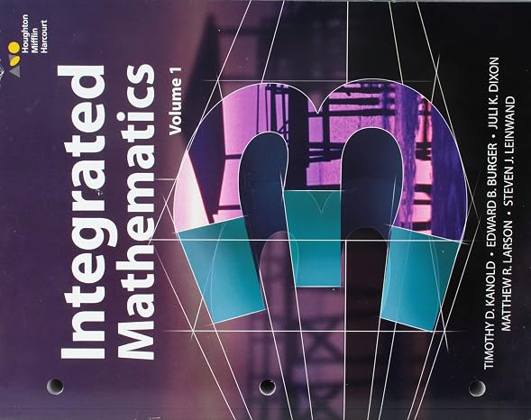 Interactive Student Edition Volume 1 (consumable) 2015 (HMH Integrated Math 3)