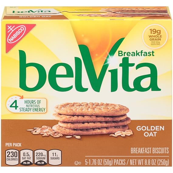 belVita Breakfast Biscuits, Golden Oat Breakfast Biscuits, 8.8 oz