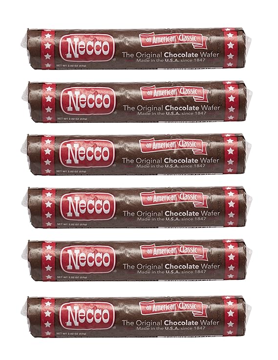 Necco Chocolate Candy Wafers - 6 Pack