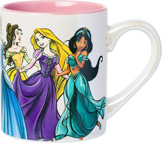 Silver Buffalo Disney Princess Pearlescent, Ceramic Mug, 14oz
