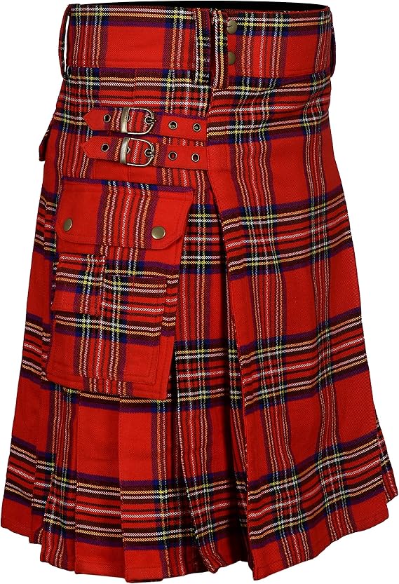 Tartan Utility Kilts for Men 8 Yard 13oz Kilt Available in Various Scottish Tartans