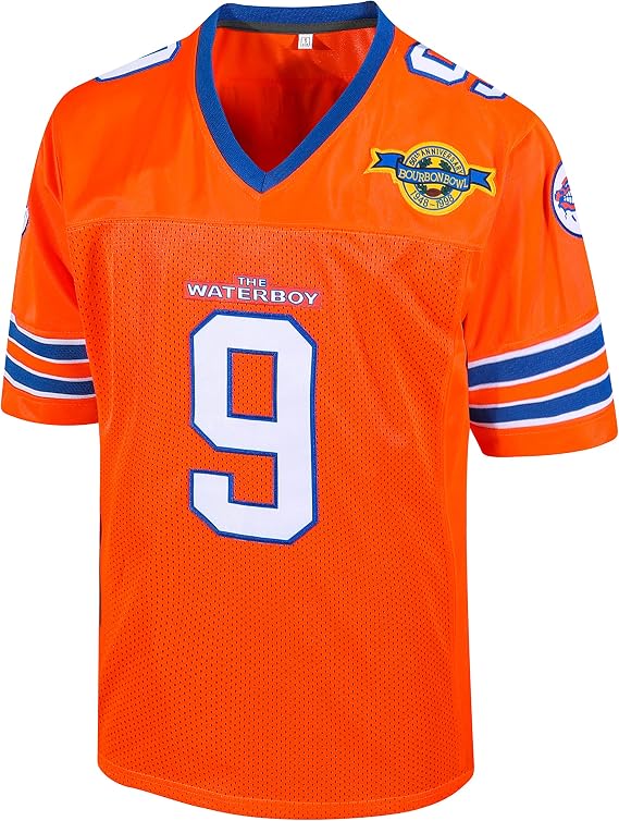 Atonmore Bobby Boucher #9 The Waterboy Adam Sandler Movie Football Jersey