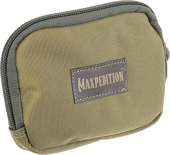 Hook-&-Loop 3" x 5" Zipper Pocket (Khaki-Foliage)