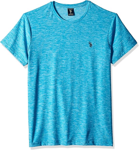 U.S. Polo Assn. Men's Short Sleeve Poly Crew Neck Solid T-Shirt